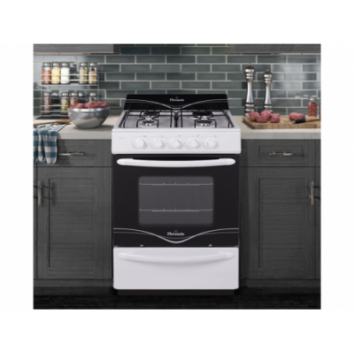 Cocina Florencia Recta 5516f Multigas 4 Hornallas Blanca Puerta Con Visor