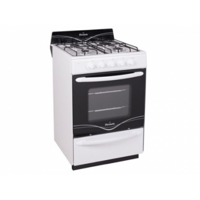 Cocina Florencia Recta 5516f Multigas 4 Hornallas Blanca Puerta Con Visor