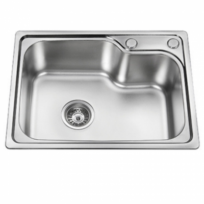 Bacha De Cocina Simple Empotrar Starken T5642 Acero Inox 56x42x20 cm