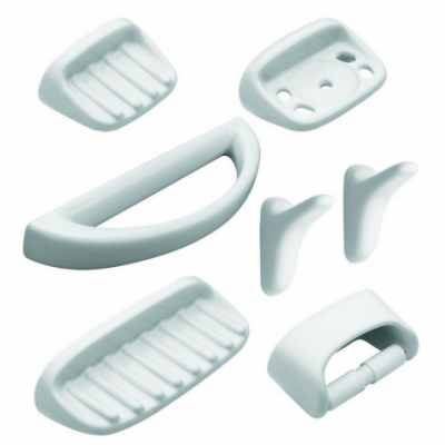 Kit Accesorios 7 Piezas Ferrum Loza Blanco De Pegar Integral