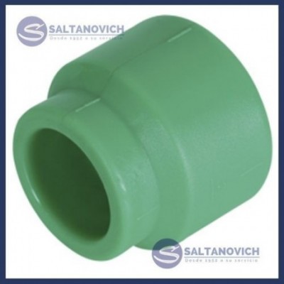 Cupla Fusión 25 x 20 mm Reducción Verde Hembra Hembra Amanco