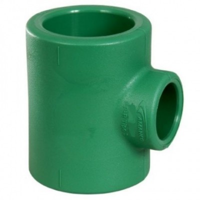 Tee Fusión 32 X 25 X 32 Mm Reducción Verde Central Amanco