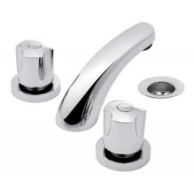 Combo Grifería Baño Completo Fv Pampa + 4 Flexibles 30 Cm