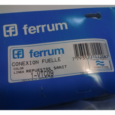 Conexión Fuelle Ferrum Vtc09 Para Depósito Colgar Extensible