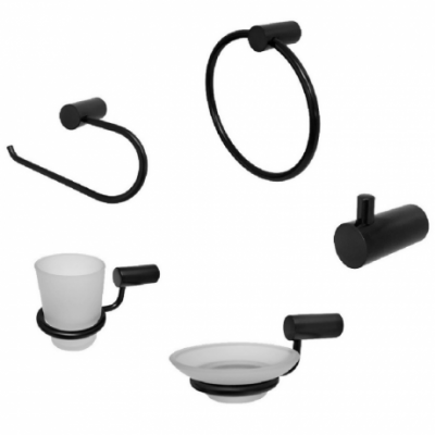 Kit De Accesorios Peirano 10000 Black 5 Piezas Negro Mate