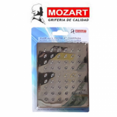 Flor De Ducha Mozart 9401 Rectangular Metal 23 X 14 Cm Cromo