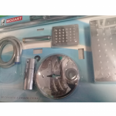Set Completo De Ducha Mozart 2043 7 Piezas Acero Inoxidable