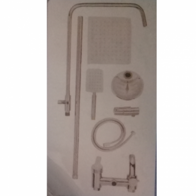 Set Completo De Ducha Mozart 2043 7 Piezas Acero Inoxidable