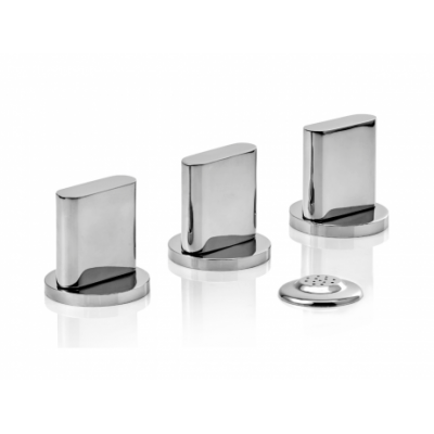 Griferia de Bidet Icon Cierre Cerámico Metálico Cromado